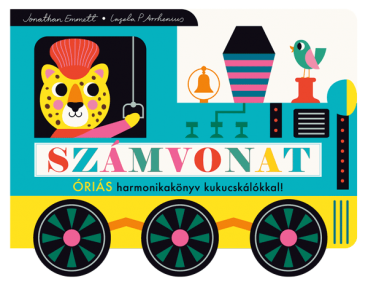 Számvonat - Óriás harmonikakönyv kukucskálókkal!